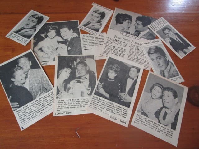 10   1960'S ERA   GENE BARRY ADS ARTICLES CLIPPINGS