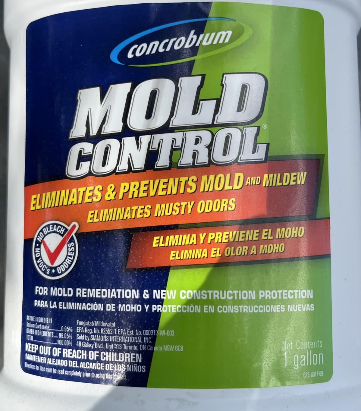 Concrobium MOLD CONTROL (1 gallon) ELIMINATES & PREVENTS - NEW & SEALED 2