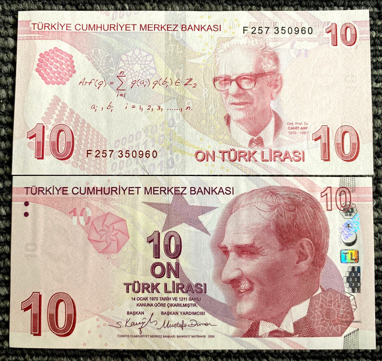 Turkey 10 Lira 2009 - 2022 Banknote World Paper Money UNC Currency Bill