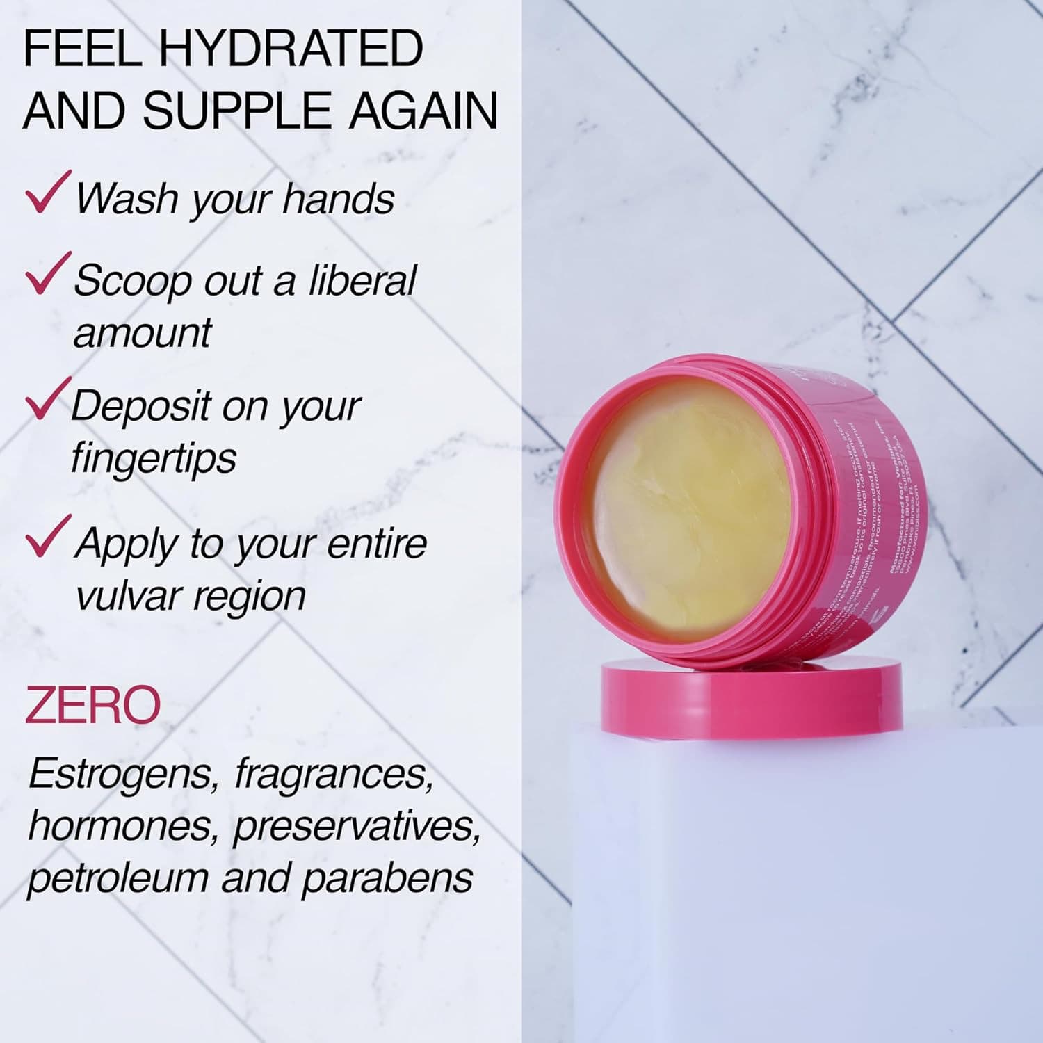 Vanibiss Natural Vulva Balm - Vulva Cream & Vaginal Moisturizer, Hydrating Vulva 5