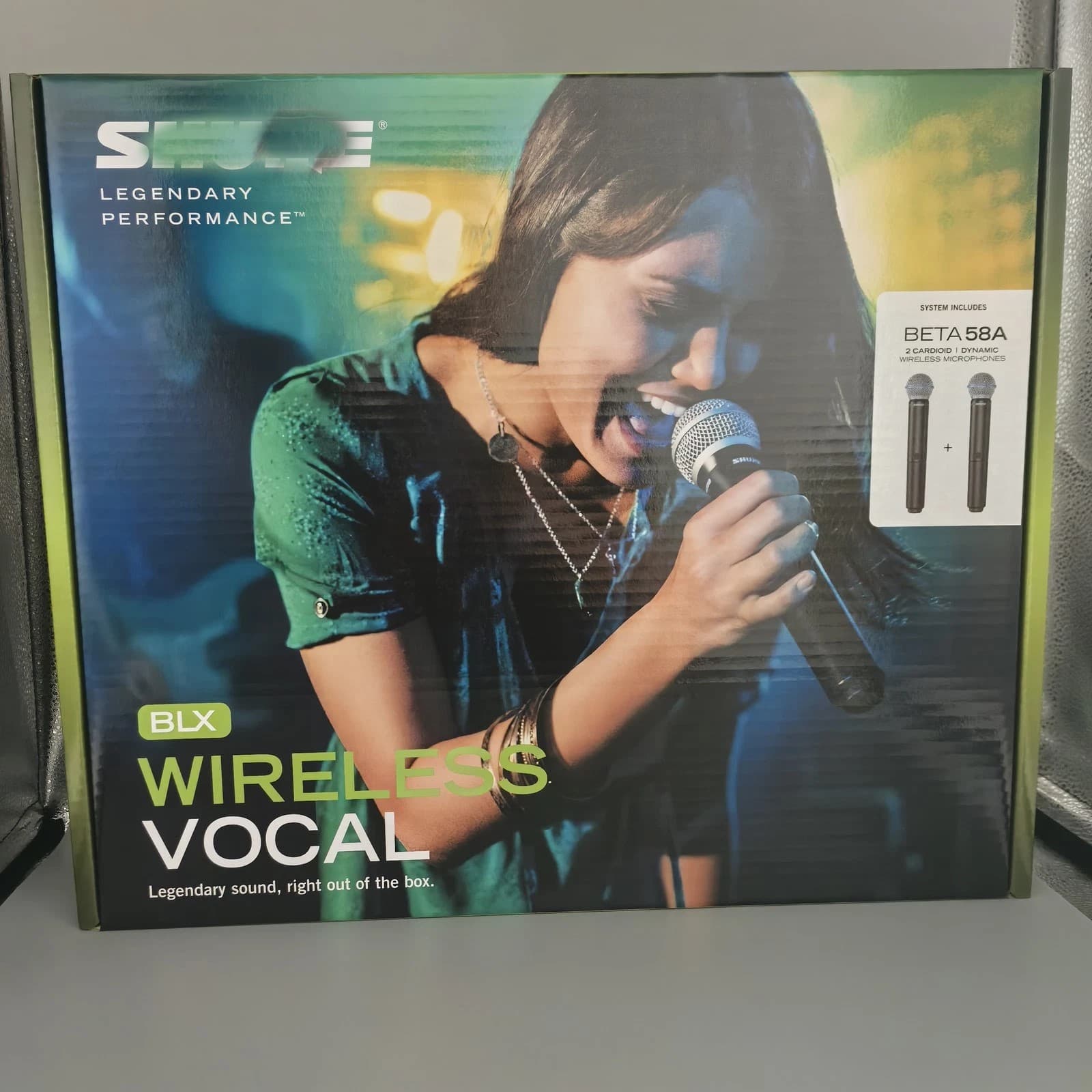 US BLX288/Beta58A Handheld Wireless Microphone System Come with2 Microphone H9