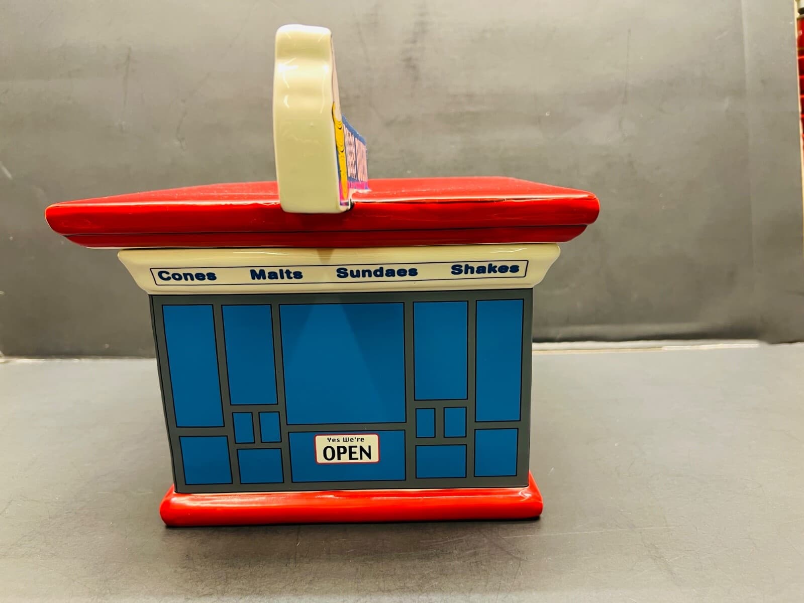 vintage dairy wueen ice cream store cookie jar rare hard to find 2