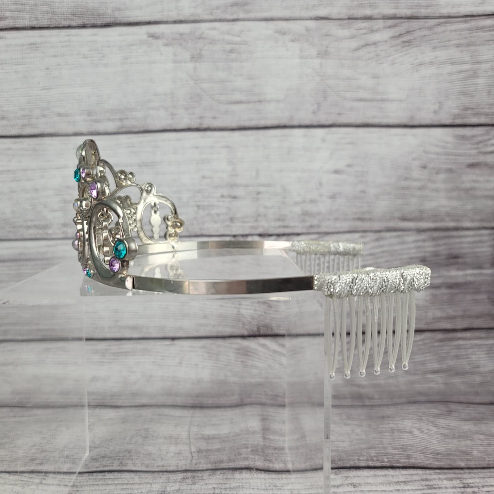 Disney Store The Little Mermaid Princess Ariel Metal Crown Tiara 5