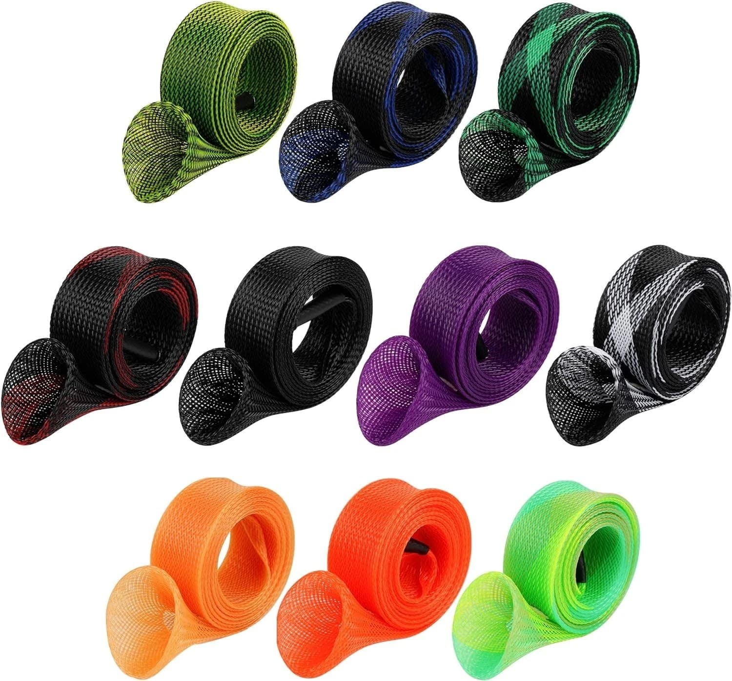 10PCS Fishing Rod Sleeve,Rod Socks for Fishing Poles, Fishing Rod Sleeves Sock C 2