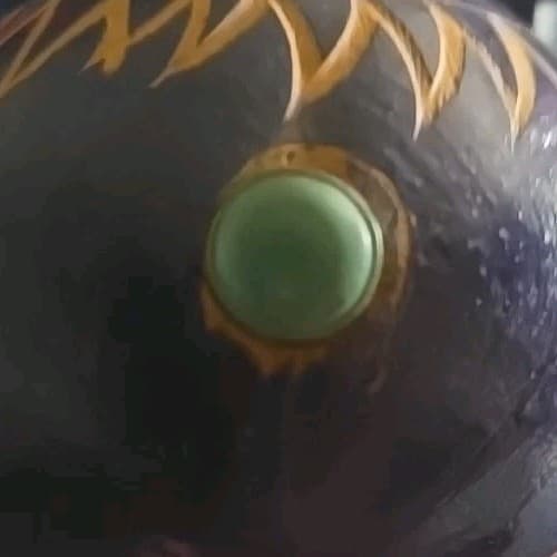 Vintage Hand Carved,  Handmade Maracas With Etched Design, Queen And Jungle 4