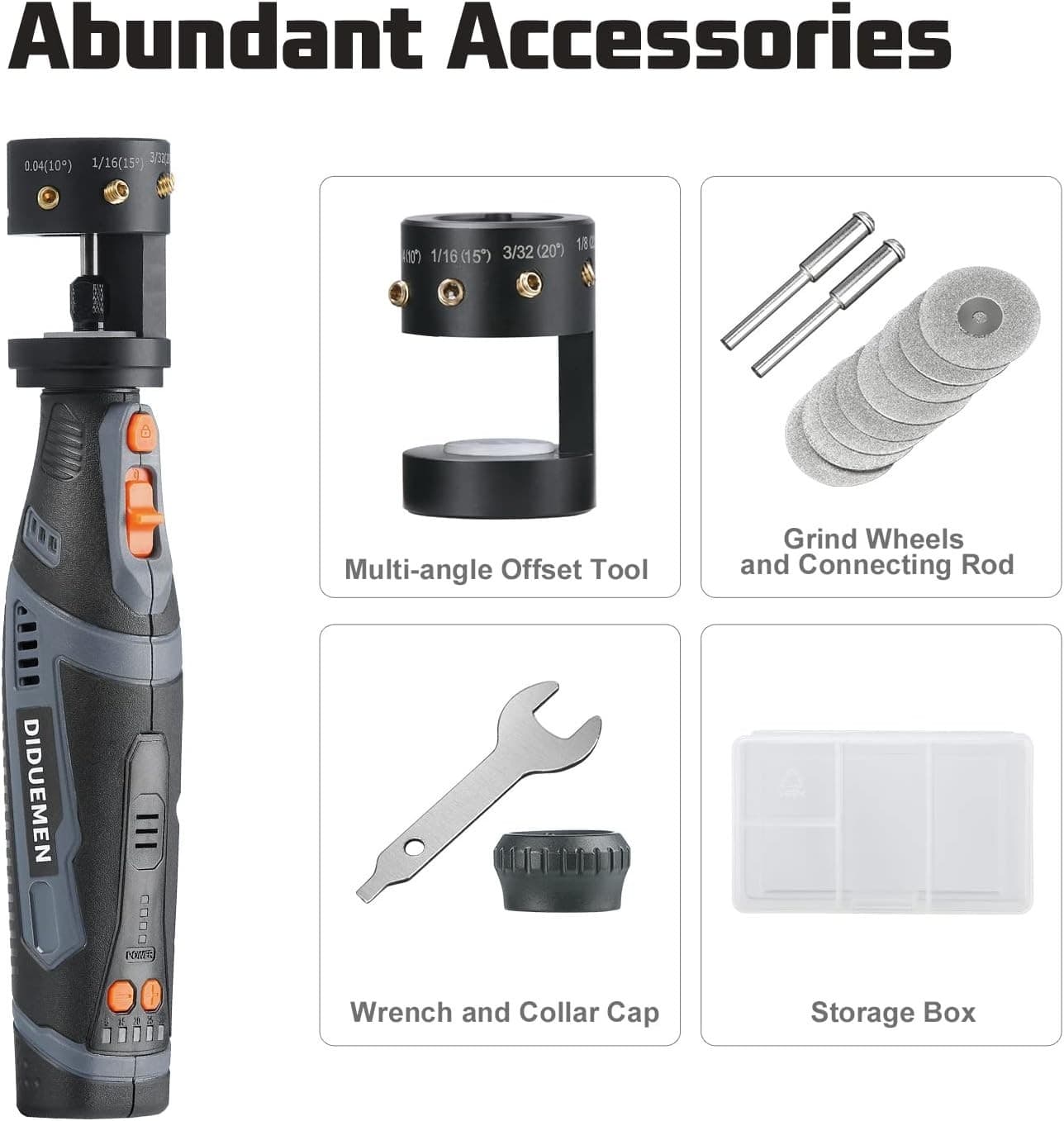 DIDUEMEM 8V Tungsten Electrode Sharpener, Cordless Tungsten Grinder for tig weld 3