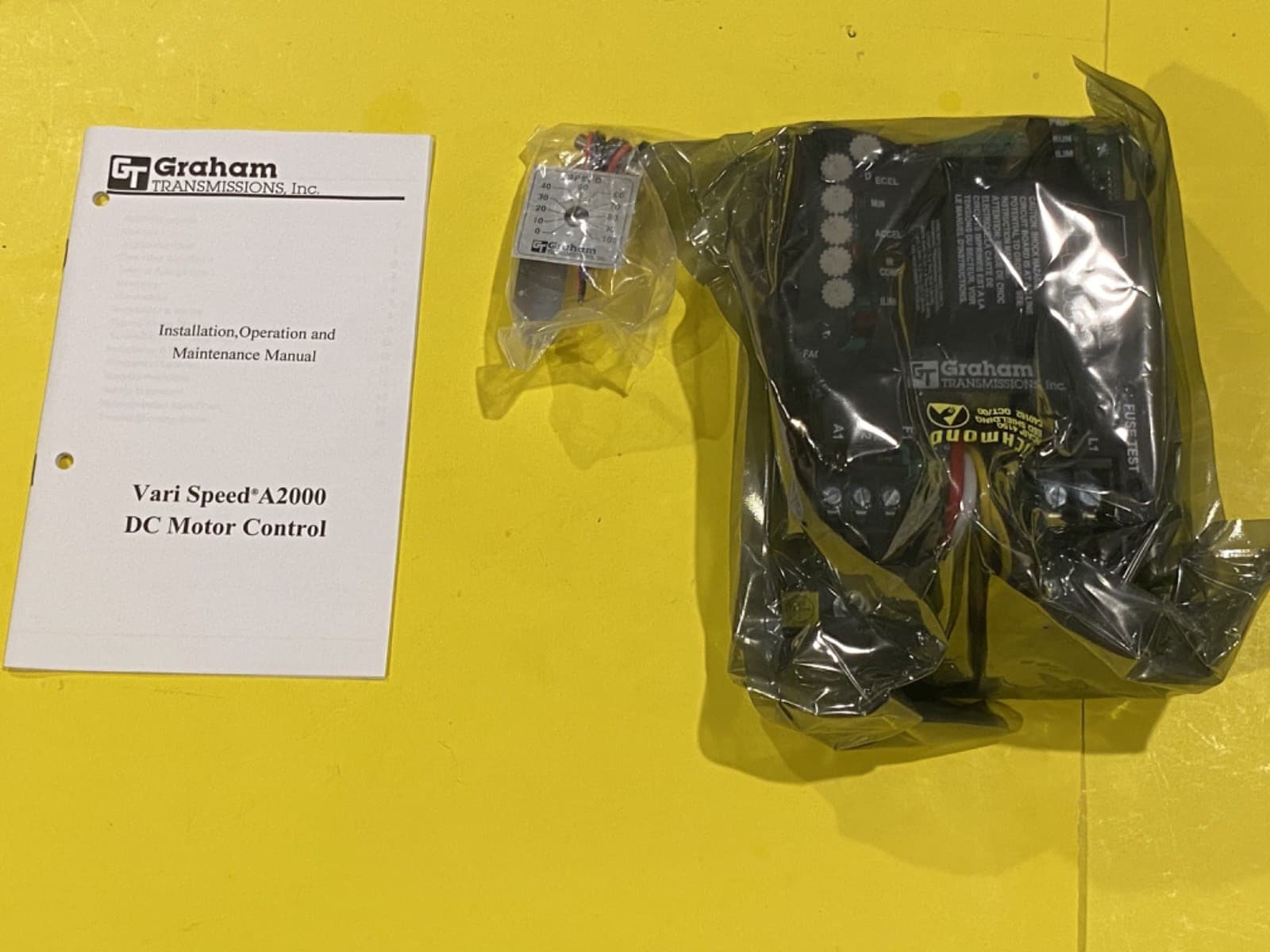 NEW GRAHAM Transmissions Varispeed A2000 176B6010 Motor Speed Controller 3