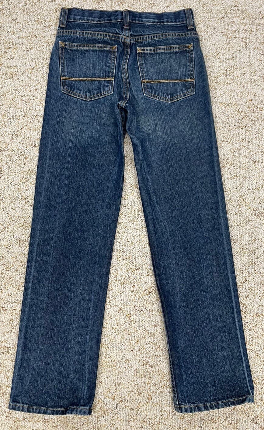 Old Navy Jeans Boys Youth Size 14 Original Slim  Denim Adjustable Waist (26x28) 2
