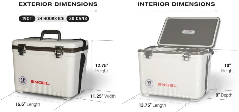 Engel 19qt Leak-Proof, Air Tight, Hard Sided Cooler / Lunchbox Grassland 2