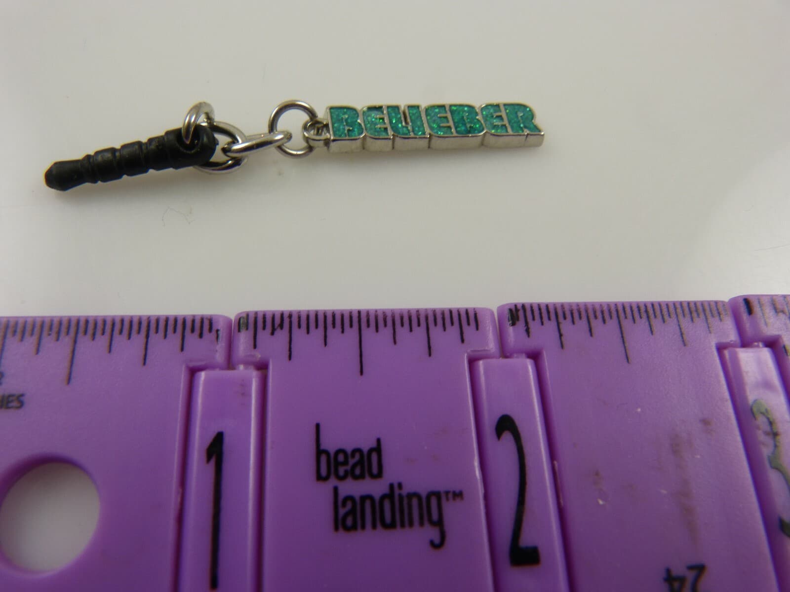 Justin Bieber J B  belieber cell phone or charm ear cap dust plug   3
