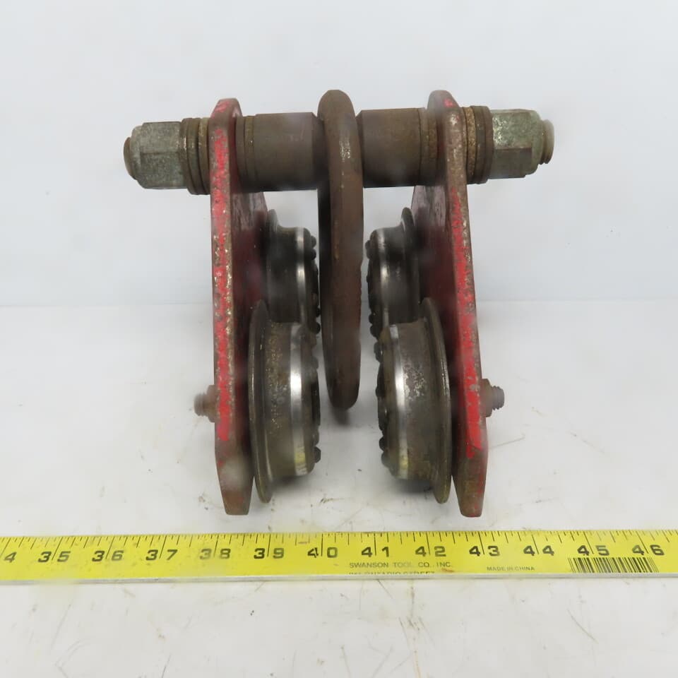 Unmarked Push/Pull Ball Bearing Hoist Beam Trolley 2" to 4 Flange 5