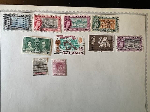 Bahamas Stamps: 10  stamps some MH and most Used
