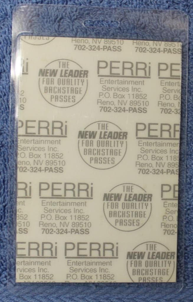 Vintage Meat Loaf  Born to Rock Tour Perri Laminated Backstage Pass 2