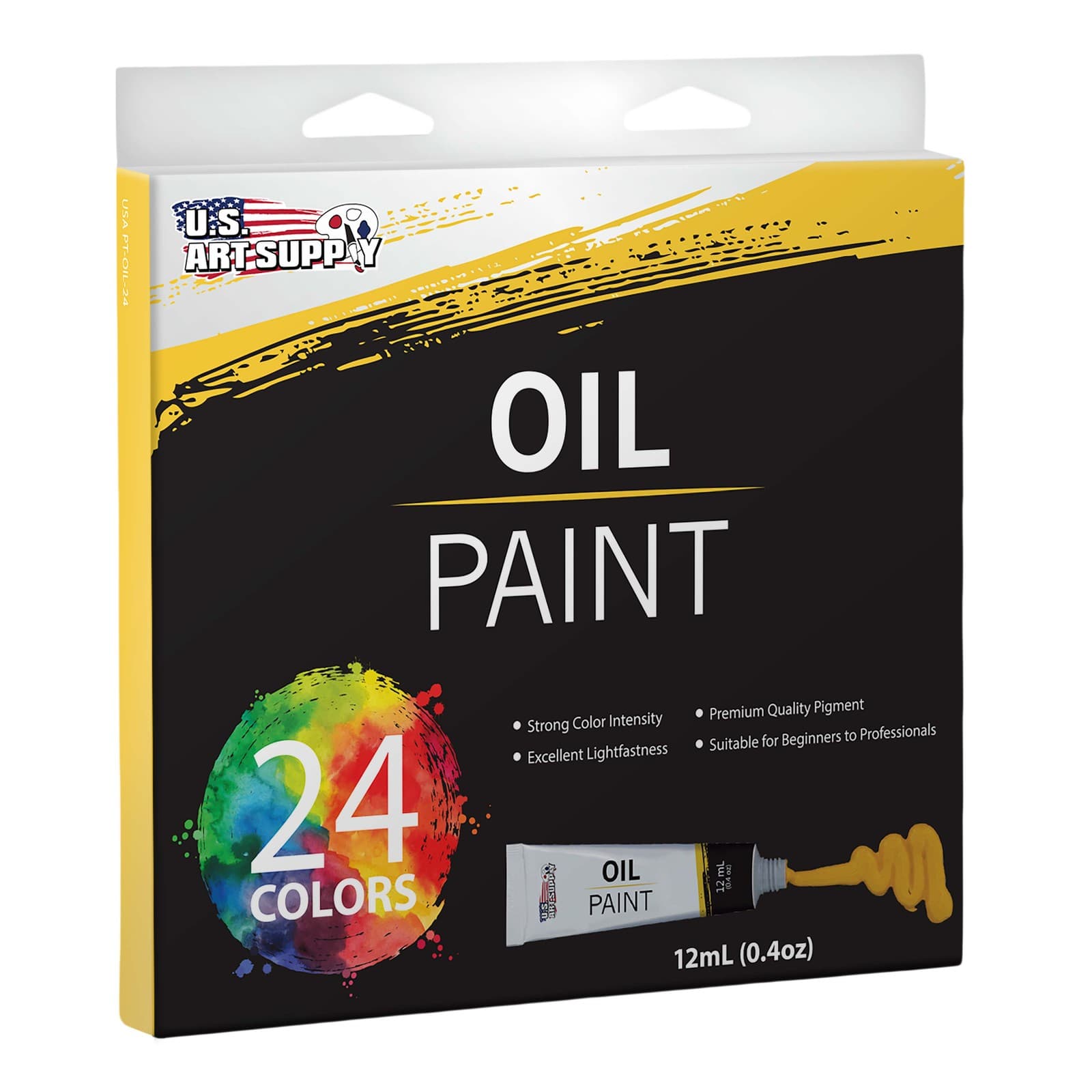Professional 24 Color Art Oil Paint Set, Lg 12ml Tubes, Artist Student Paintings 5
