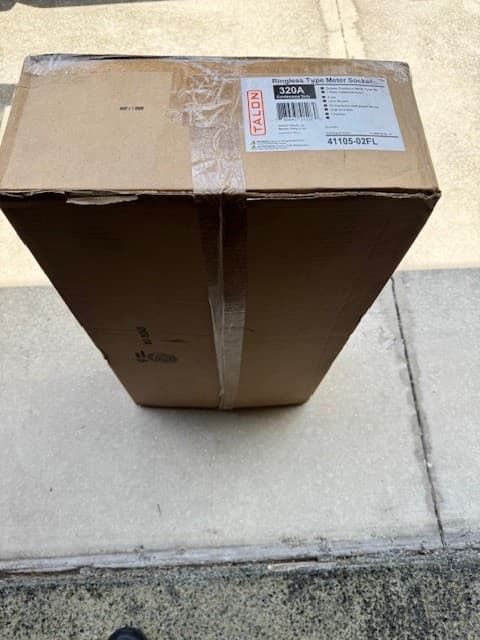 NEW Talon 41105-02FL 320 Amp Aluminum Ringless Type Meter Socket 2