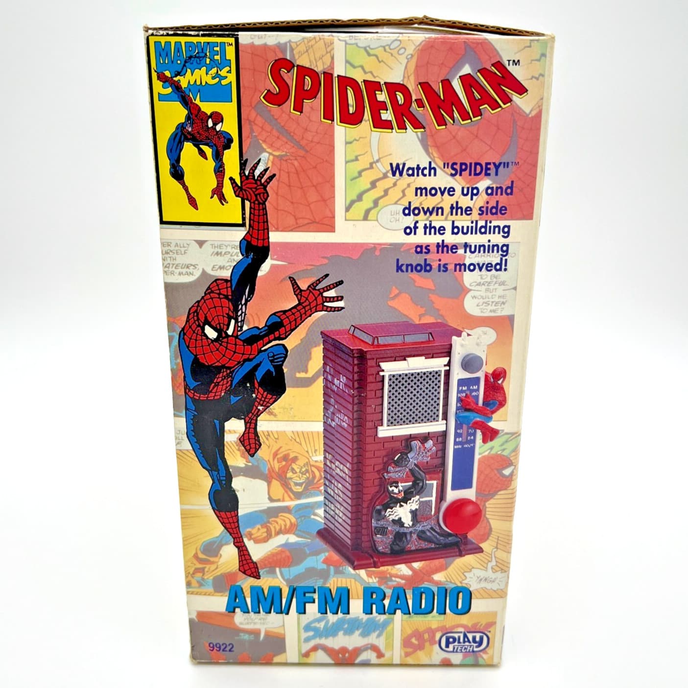 1993 Play-Tech Marvel Comics SPIDER-MAN & VENOM AM/FM Radio 5