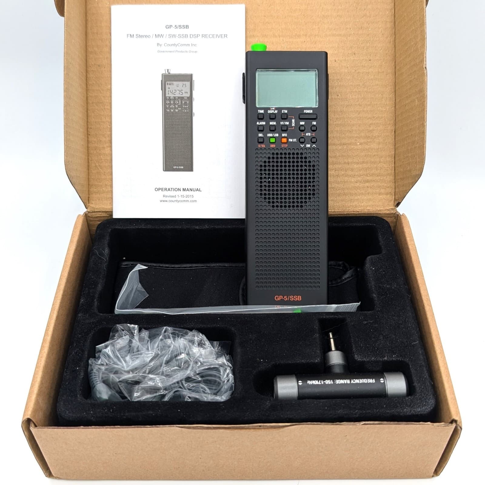 NEW CountyComm GP-5/SSB FM Stereo MW SW-SSB DSP Receiver ORIGINAL COMPLETE 2