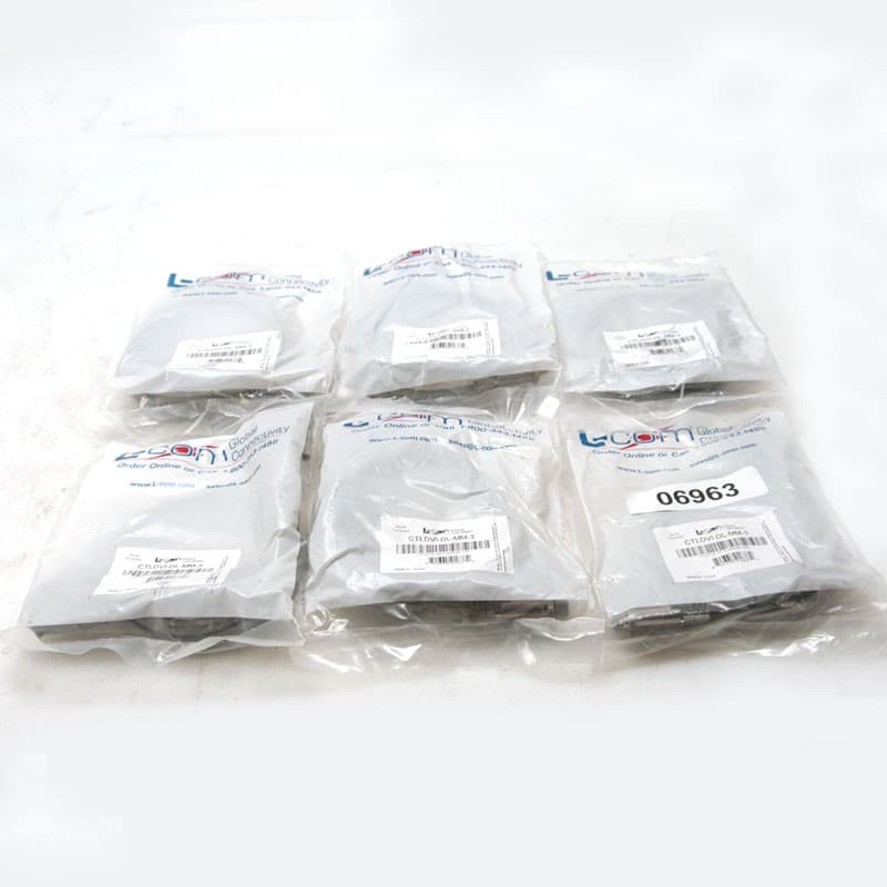 Lot of 6 NEW L-COM Global Connectivity CTLDVI-DL-MM3 DVI Cables 3' 3