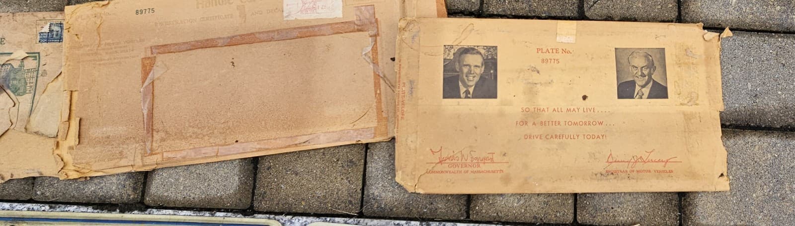 Vintage Antique Massachusetts license plate collection 1945- 2000 5