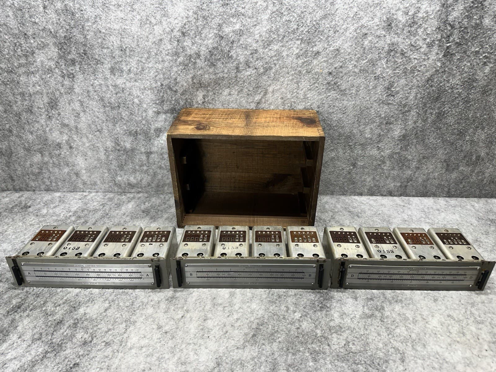 NATIONAL COIL SET HRO 7 IN BOX A B D INCLUDES WOOD BOX 4