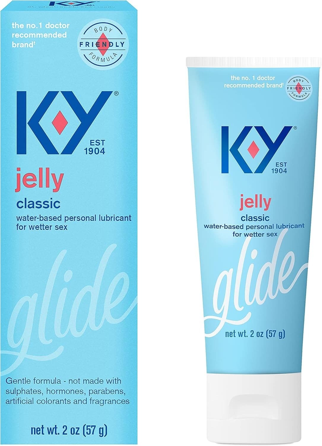 Jelly Personal Lubricant (2 Oz)Premium Water Based Lube for Men Women & Couples