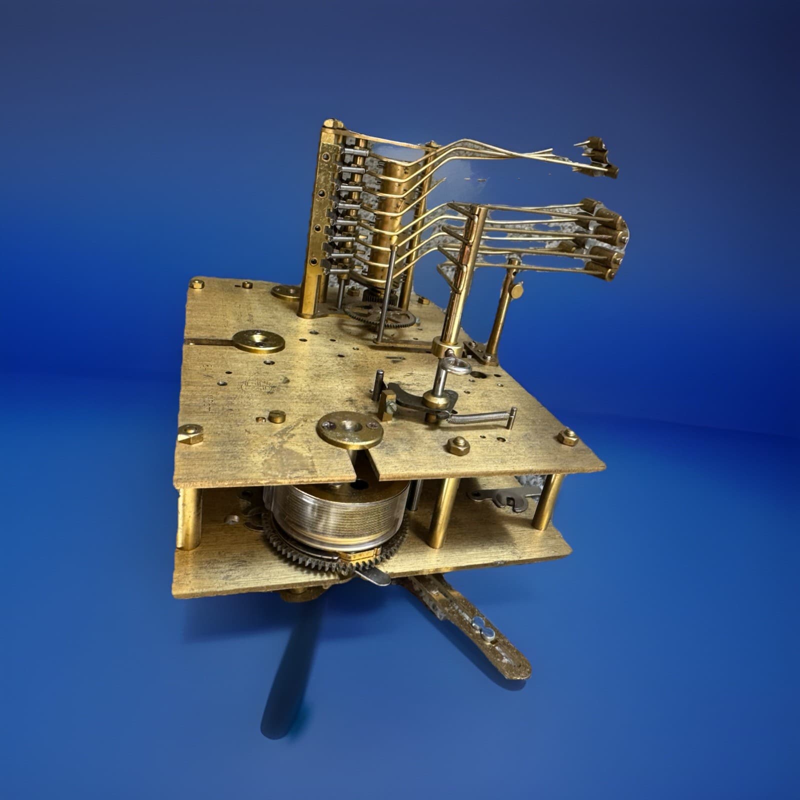 Original Kieninger 84K 116cm grandfather clock movement, made in Germany 3