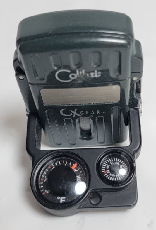 Colibri CX Gear Butane Lighter w/ Compass & Thermometer, For Parts or Repair 2