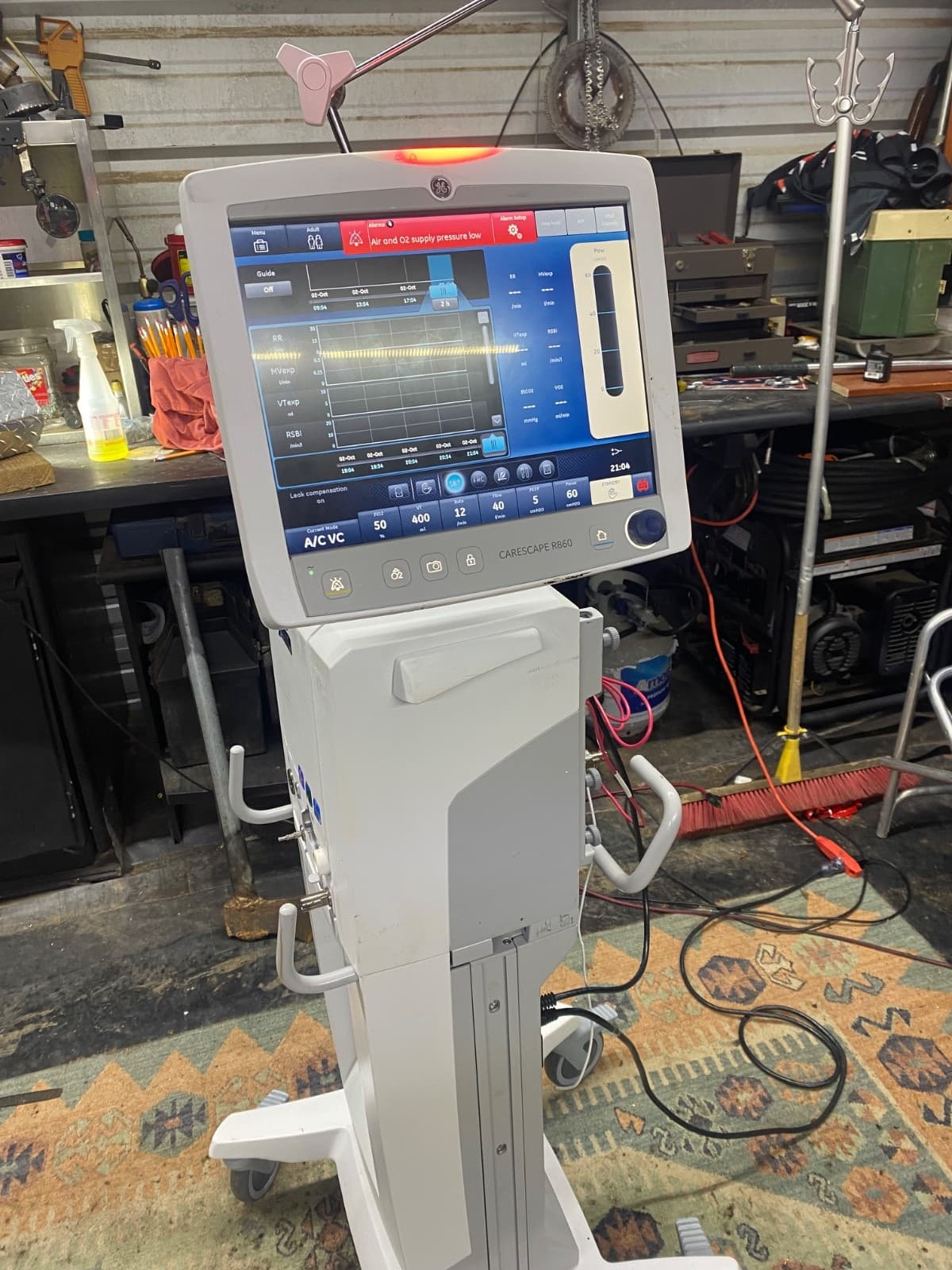 GE Healthcare Carescape R860 Ventilator - BIOMED TESTED - FREE SHIPPING