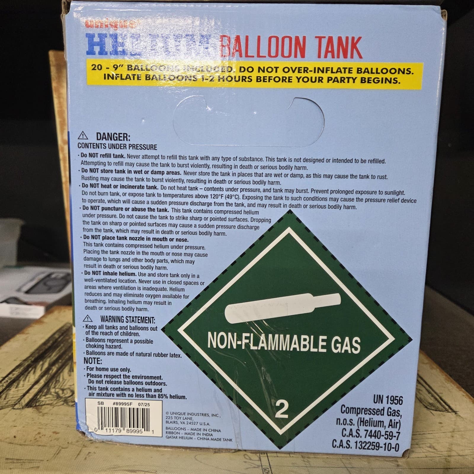 Helium Balloon Tank Kit, 4.98 Cu ft- 20 Mini Balloons Included  + Ribbon - NEW! 3