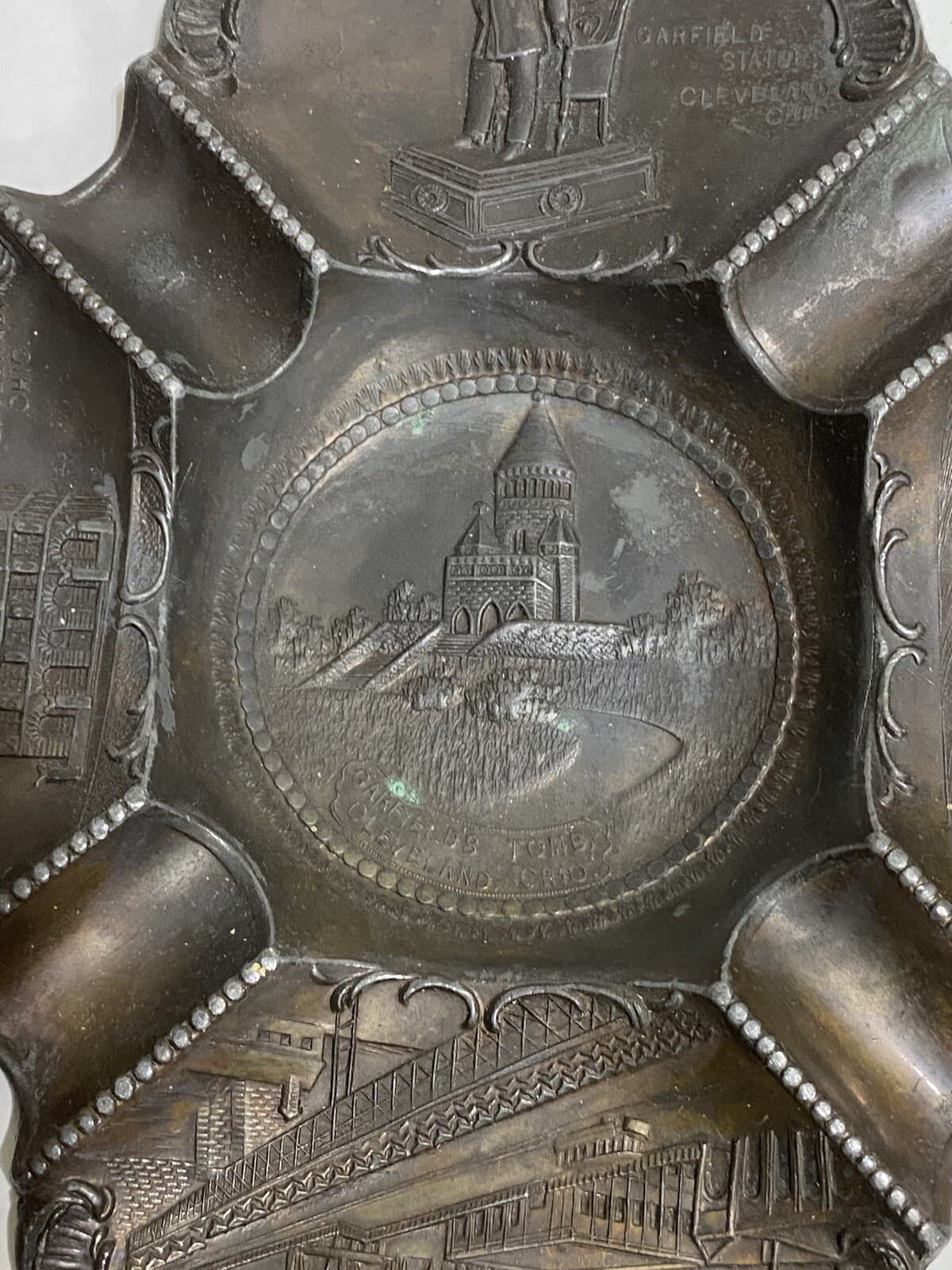 Vtg Garfield Statue Tomb Cleveland Ohio Souvenir Soldier Sailor Monument