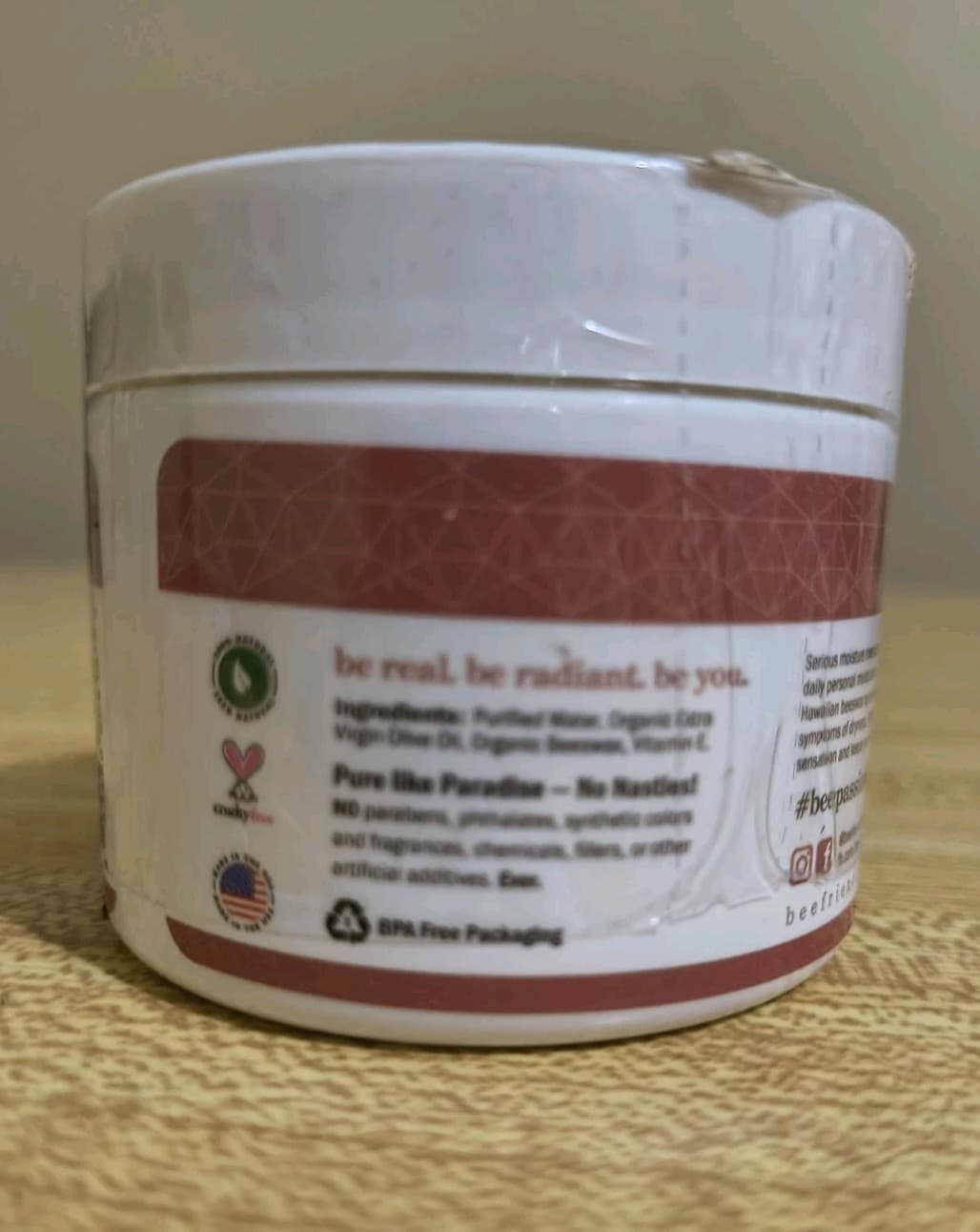 BeeFriendly Organic Vaginal Moisturizer, USDA Certified 2oz Exp 05/27 2