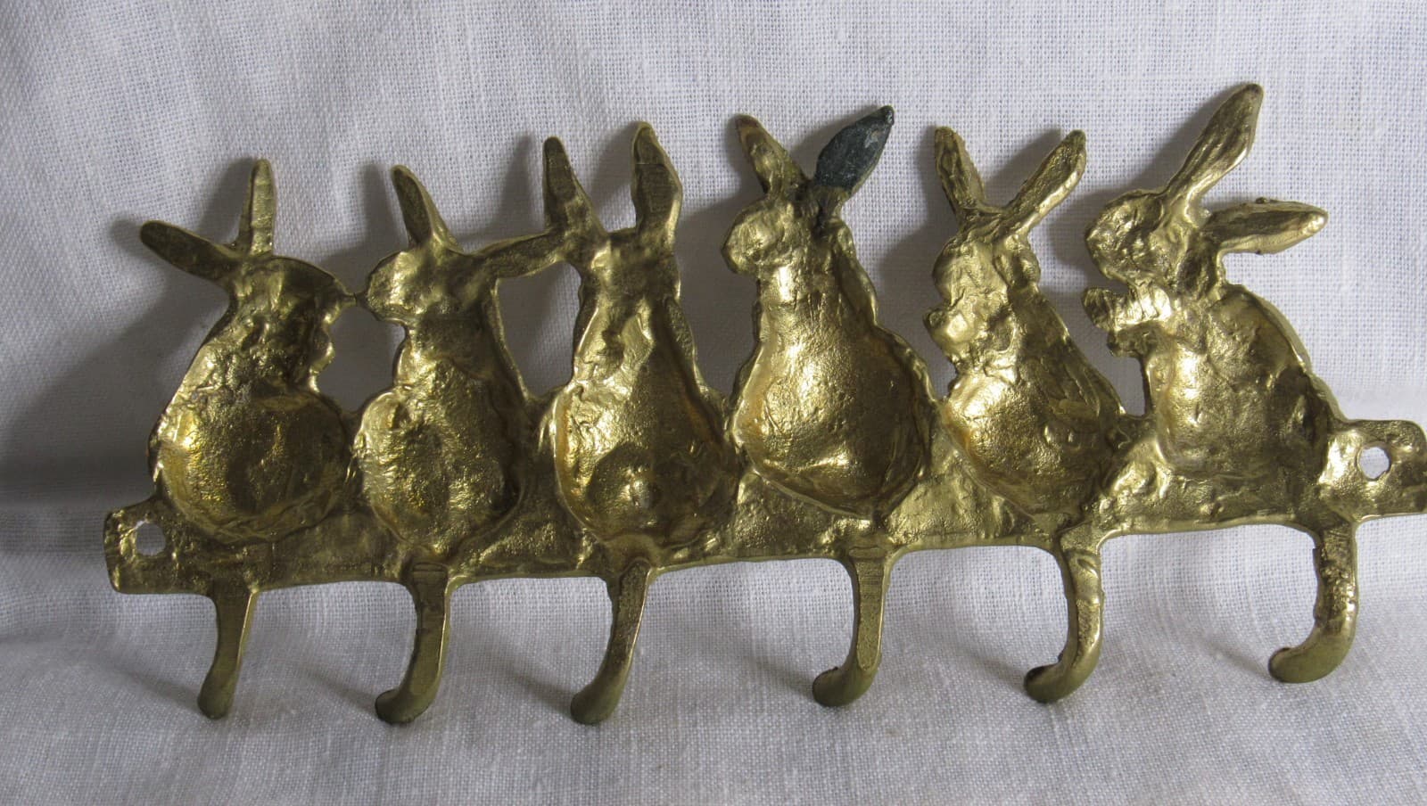 Brass Plated Bunny Hook - Preowned - Unbranded 3