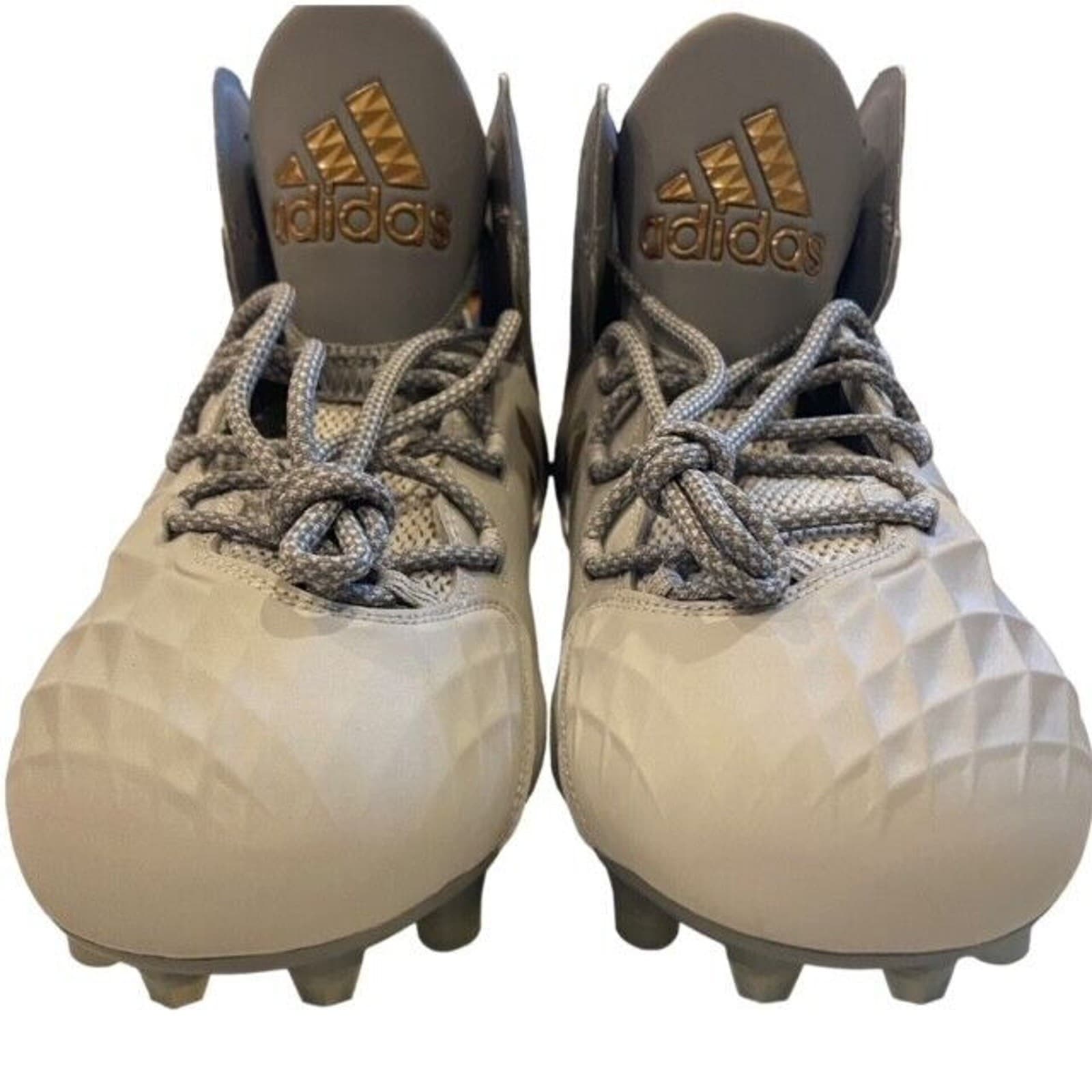 Adidas Freak Lax Mid Football Cleats CG4257 Gray Gold Mens Size 12.5 4
