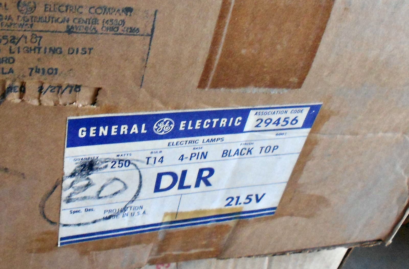 DLR 250W 21.5V T14 4-Pin Photo Projection LIGHT BULB Studio LAMP NEW SYL 76270 3