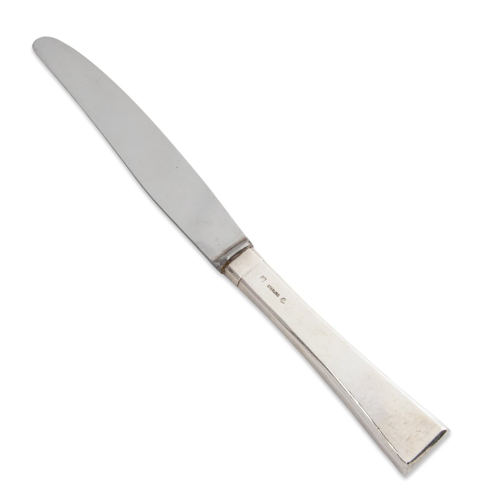 CARL POUL PETERSEN CANADIAN HANDHAMMERED STERLING HANDLED DINNER KNIFE VIKING 3