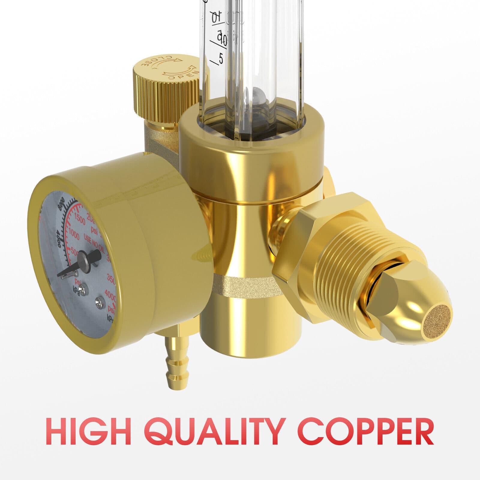 CO2 Argon Flow Meter Gas Regulator Gauge Mig Tig Welding Weld Regulator TIG MIG 6