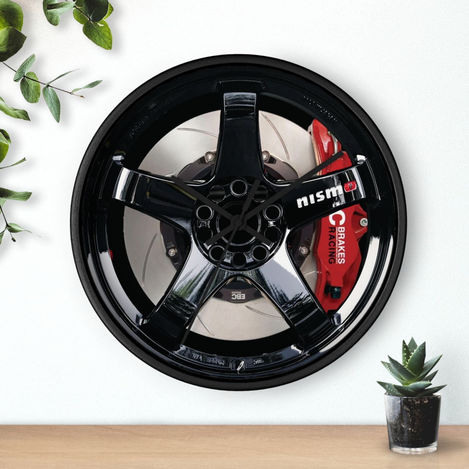 Novelty Nismo LMGT4 Wheel Clock, Rays LMGT4 Garage Wall Clock, GTR Wheel Clock