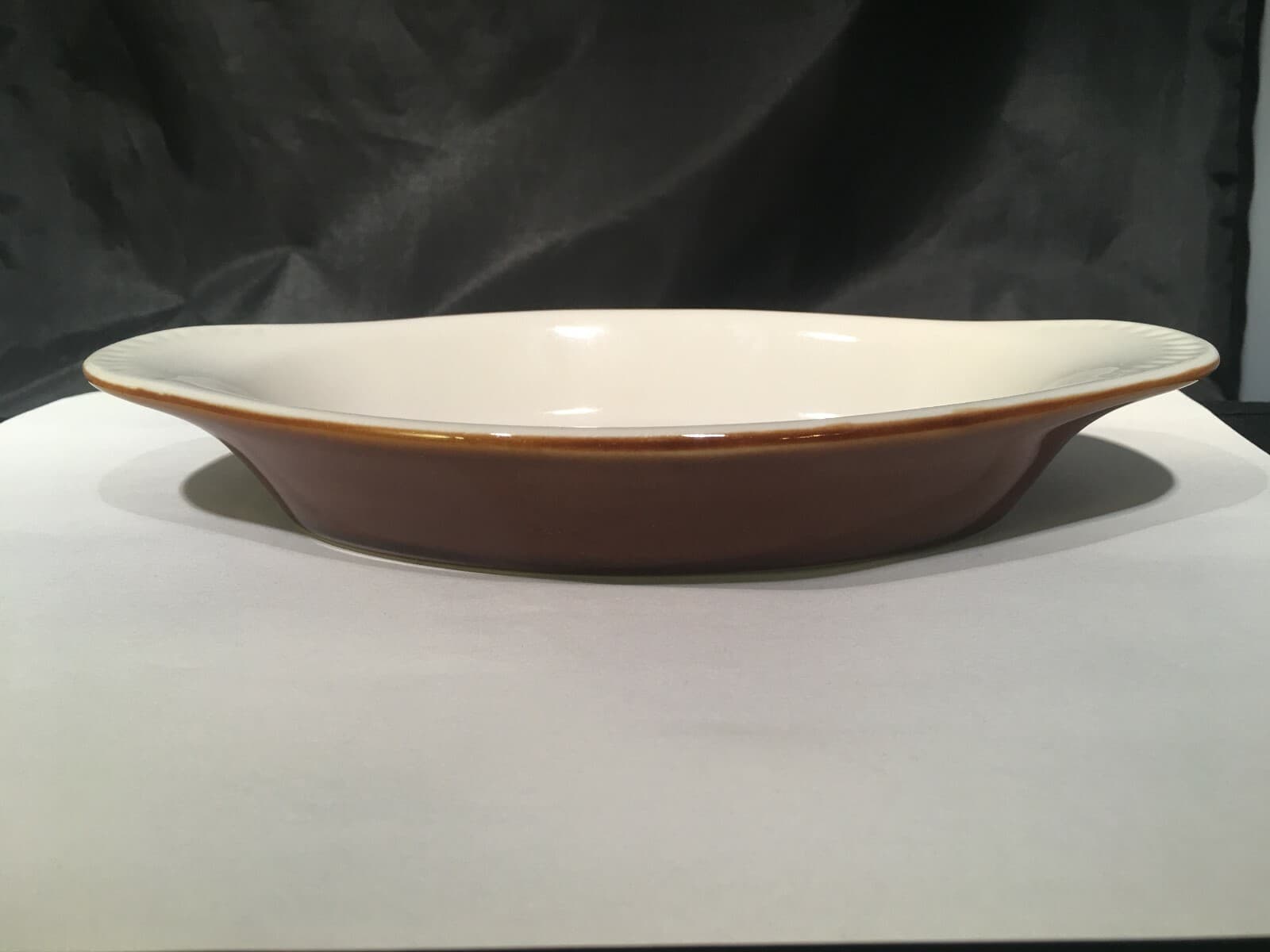 BAKING DISH AU GRATIN BROWN 8 OZ 8-3/4" by 4-1/2" OVEN SAFE CAC CHINA QUALITY ! 5