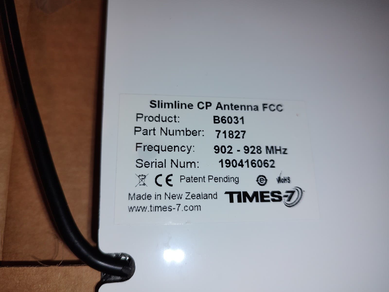 New Times-7 B6031 RFID Flat Panel Antenna RAIN Circular Polarized  3