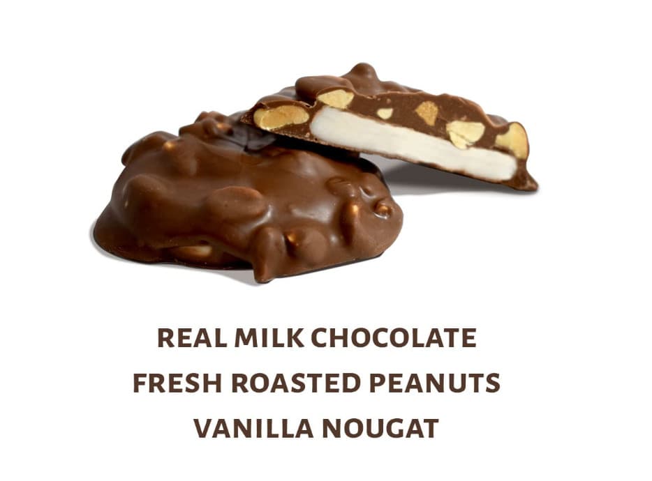Pearson's Vanilla BUN Cluster Peanuts Milk Chocolate Vanilla Nougat  Pack of 24 4