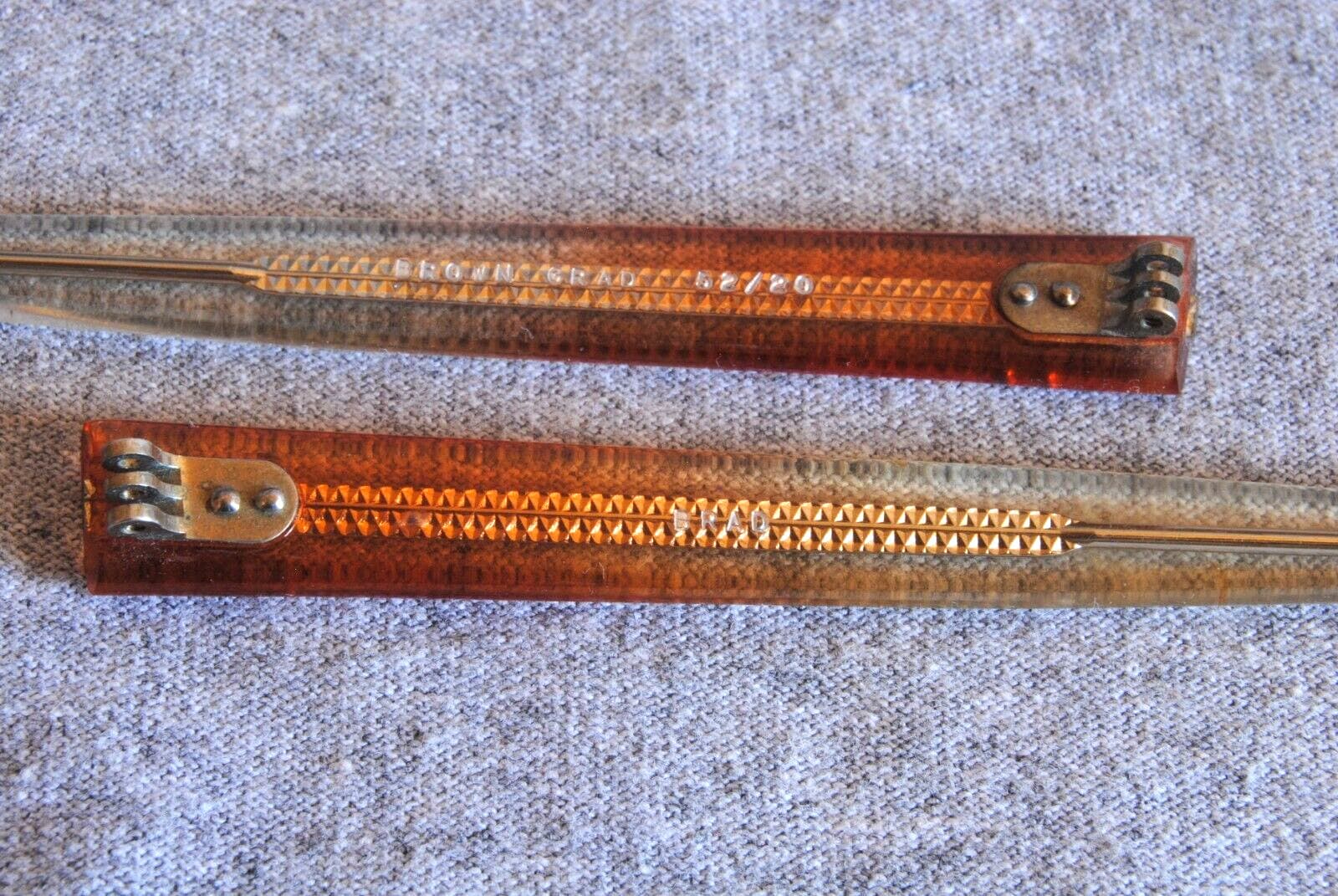 brad eyeglass temples pair brown grad 5-1/2 4