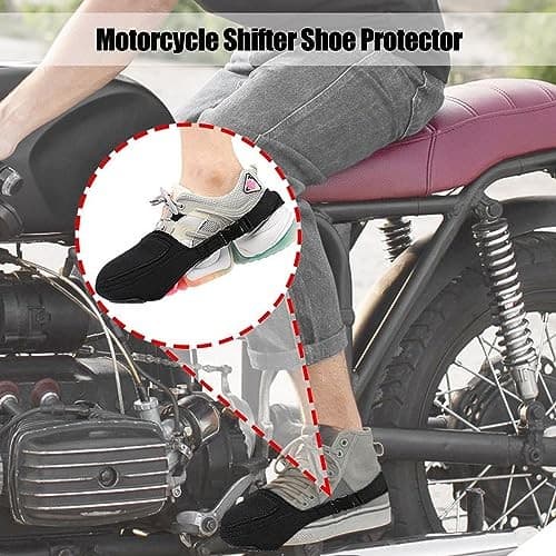  2 Pcs Motorcycle Shifter Shoe Protector,Motorcycle Gear Shift Pad,Adjustable  4