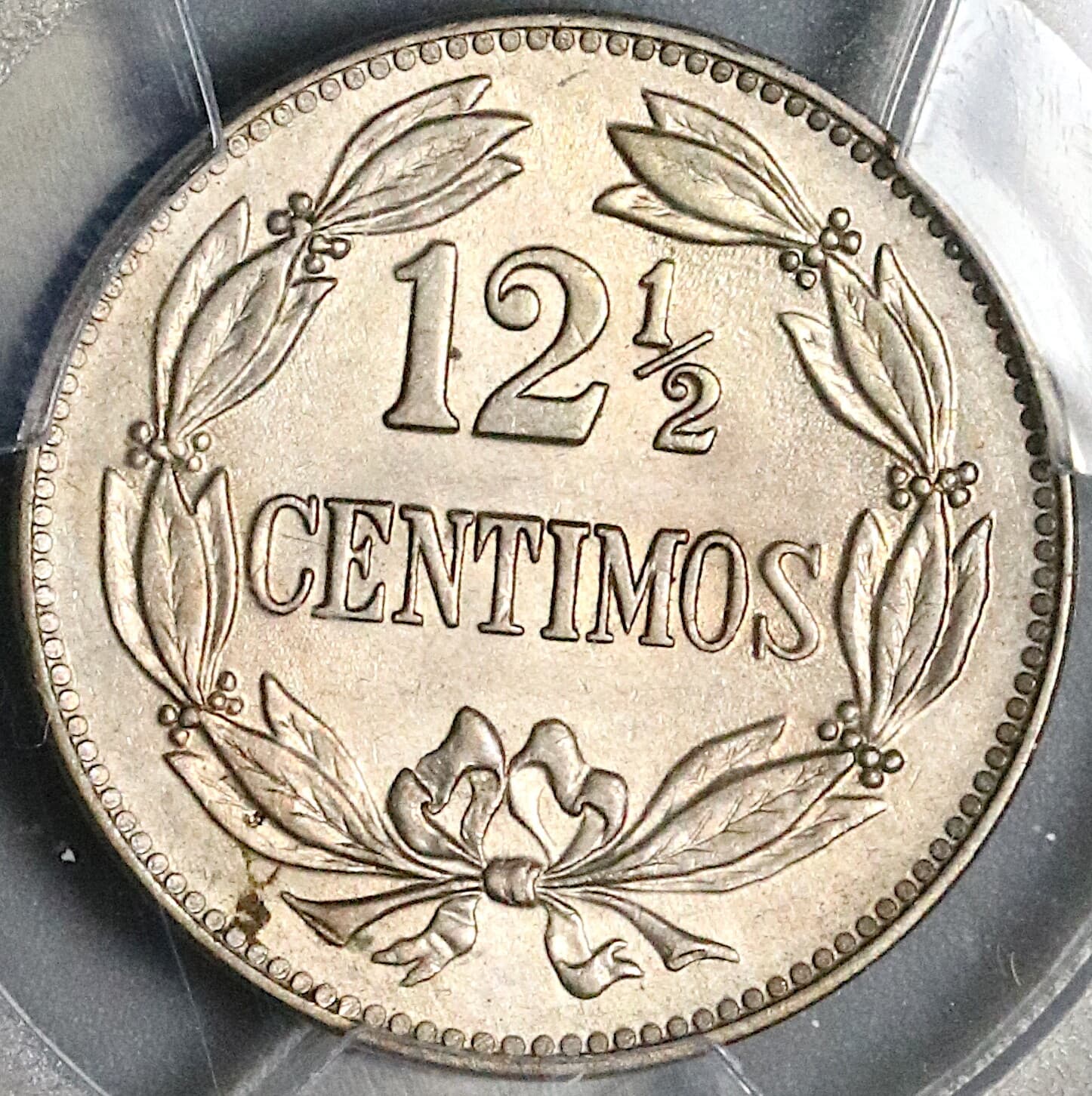 1936 PCGS MS 64 Venezuela 12 1/2 12.5 Centimos Horse Mint State Coin (22051103D) 3
