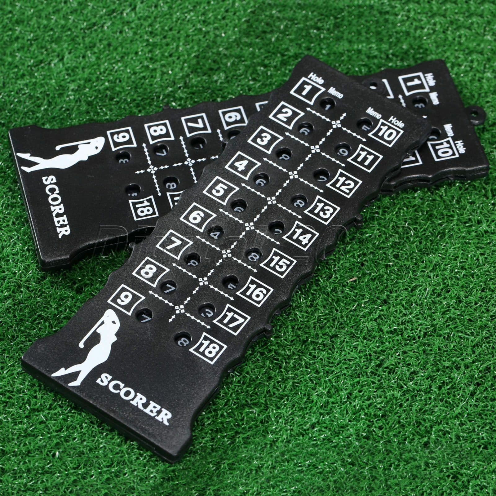 Plastic Golf 18 Hole Stroke Keeper Shot Score Counter Scoring Tally Key Chain 5