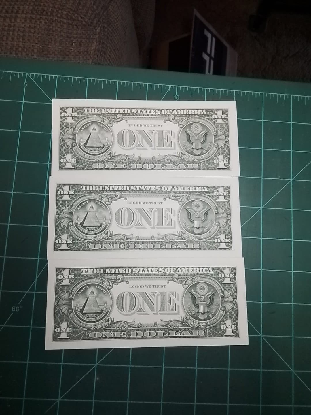 Uncirculated/Sequential $1.00 Notes, 2017date L19728117A ,18,19 3