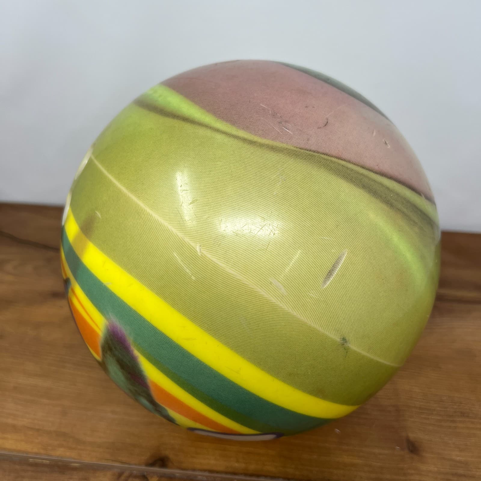 Rare Disney Monsters Inc. Bowling Ball Pixar Brunswick 8lb 12oz Wazowski Eyeball 4