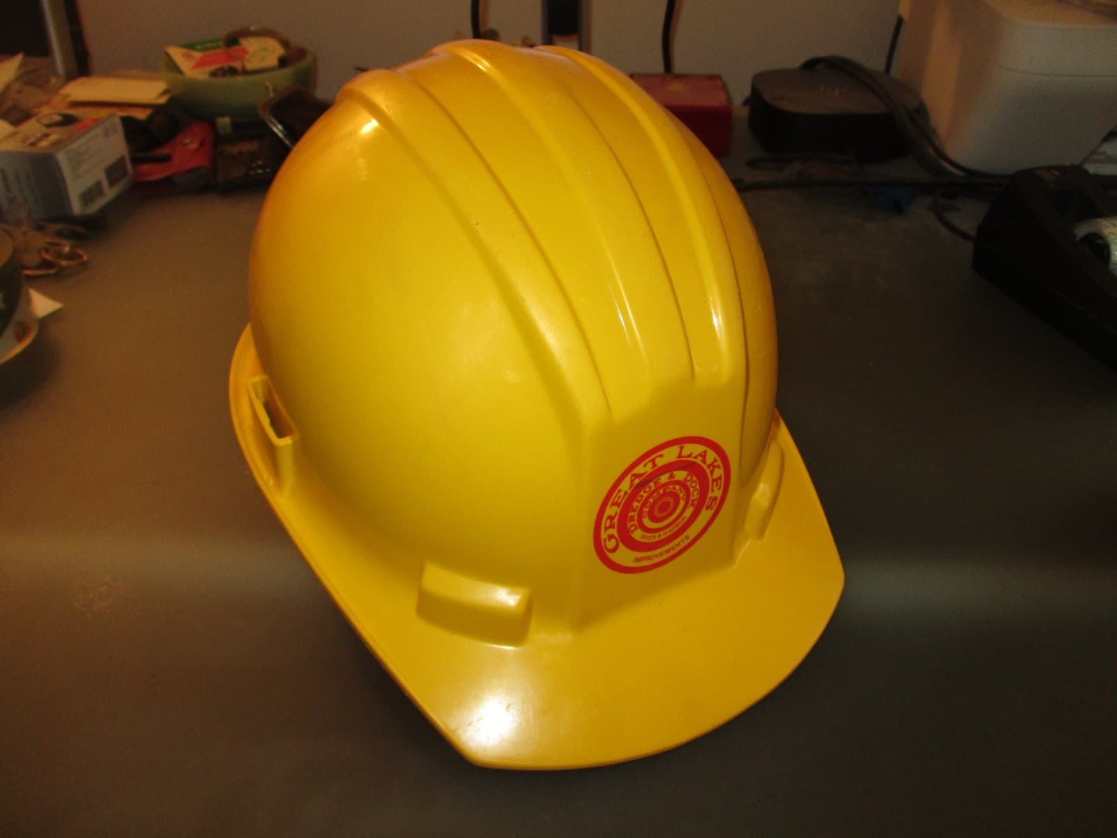 Bullard Great Lakes Dredge & Dock Co. Hard Hat Yellow 5100-Noble Cap Vintage