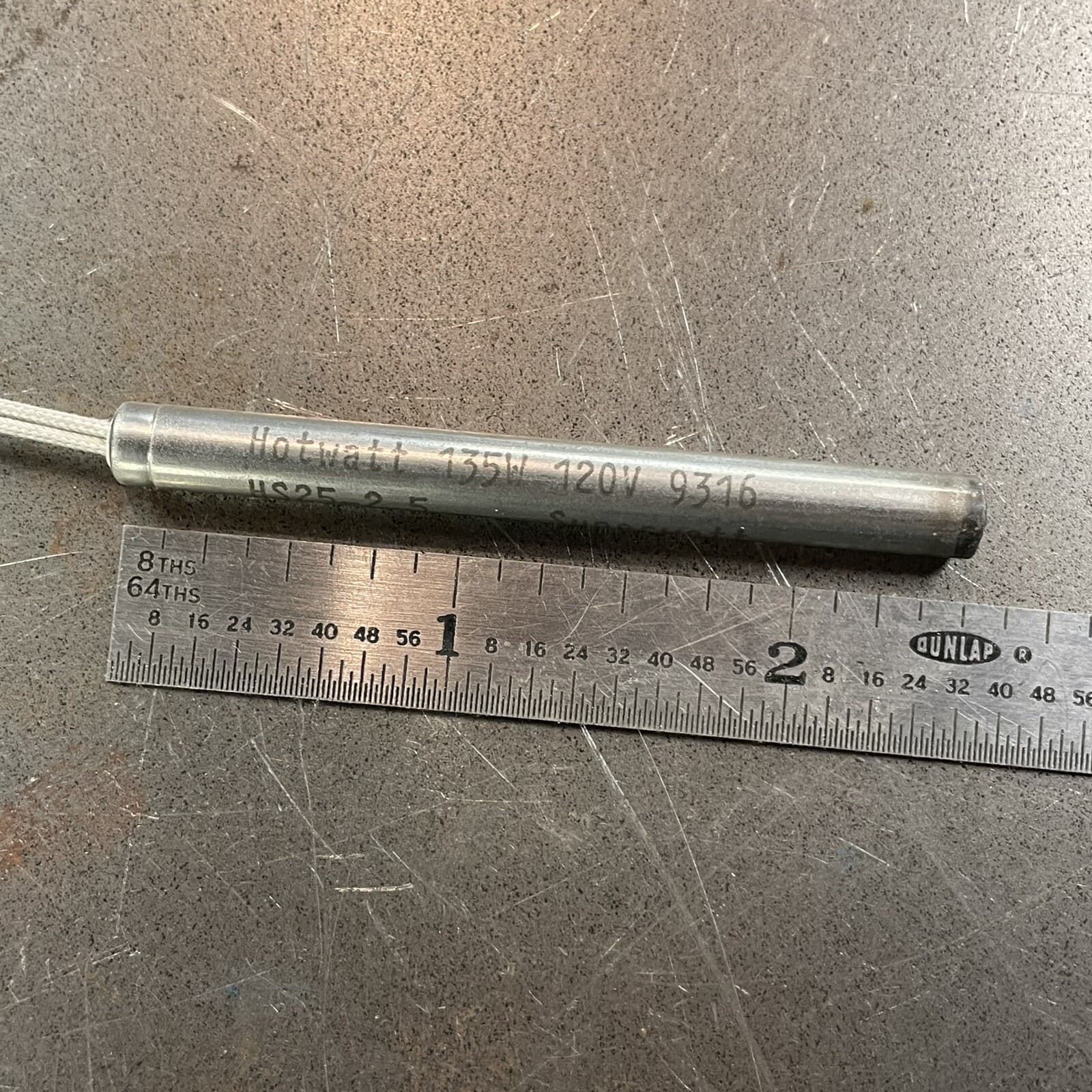 Hotwatt HS25-2.5 9316 Cartridge Heater Element 135W 120V 3