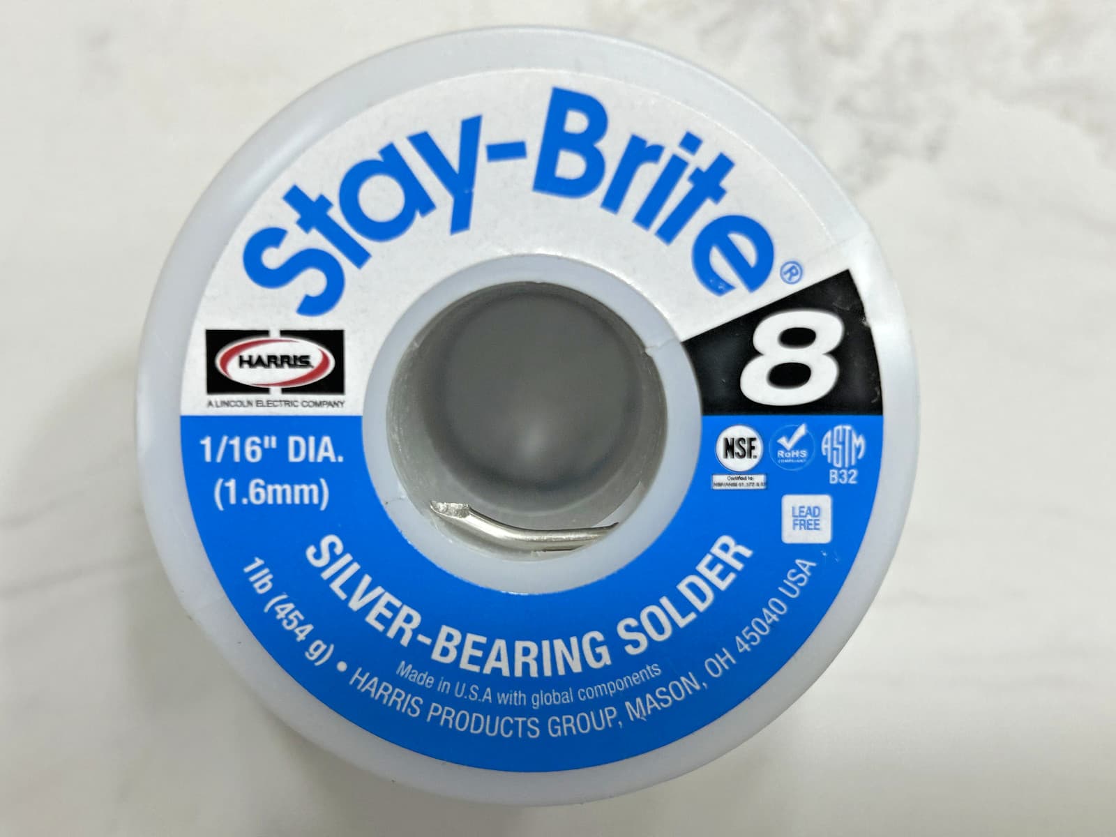 Stay-Brite #8  Silver Bearing Solder with Paste Flux & Brush  HVAC KIT 6