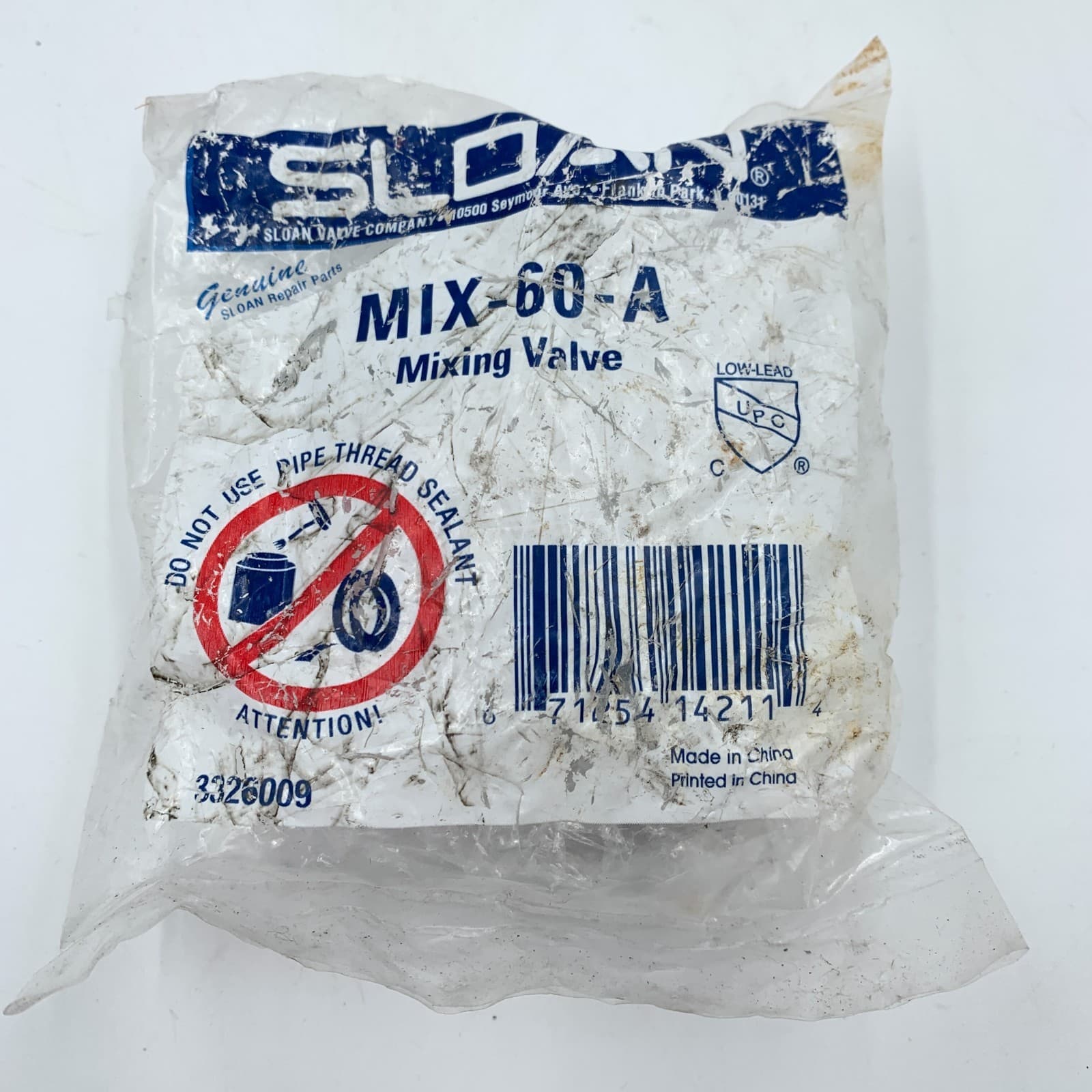 SLOAN MIX-60-A Water Mixing Valve